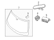 Chrysler Car Mirror Diagram - 68324976AA