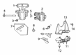 2022 Ram 1500 Engine Mount Bracket Diagram - 68264799AA