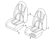 1999 Dodge Durango Seat Cover Diagram - RX081C3AA
