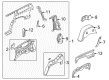 Dodge Durango Fender Splash Shield Diagram - 55256800AB