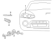 Dodge Viper Headlight Diagram - 4865484AI