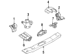1998 Jeep Grand Cherokee Engine Mount Bracket Diagram - 52017851