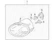Dodge Fog Light Bulb Diagram - MR991181