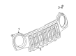 Jeep Liberty Grille Diagram - 5JJ86ZZZAF