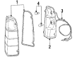 Dodge W100 Tail Light Diagram - 55054794