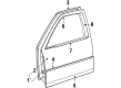 1992 Chrysler New Yorker Door Moldings Diagram - 5066293AA