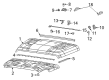 Jeep Hood Hinge Diagram - 68281884AD