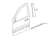 2017 Dodge Durango Door Moldings Diagram - 57010263AI