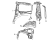 Jeep Grand Wagoneer Fender Splash Shield Diagram - 68425209AE