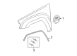 Jeep Mud Flaps Diagram - 82212019AE