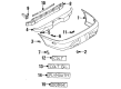 Dodge Colt Bumper Diagram - MB912894