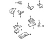 Jeep Cherokee Engine Mount Bracket Diagram - 52059031