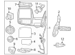 2023 Ram 3500 Car Mirror Diagram - 68509723AF