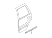 Jeep Door Moldings Diagram - 1DG40RXFAB