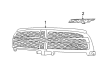 2012 Dodge Charger Grille Diagram - 1SF03DX8AA
