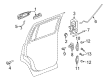 Chrysler Aspen Door Latch Assembly Diagram - 55364984AB