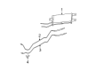 Dodge Transmission Oil Cooler Hose Diagram - 55056546AE