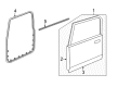 Jeep Wrangler Door Seal Diagram - 5017463AH
