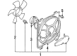 Dodge Avenger Cooling Fan Assembly Diagram - MR206990