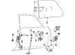 Chrysler Fifth Avenue Window Regulator Diagram - 4480427