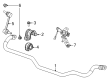Dodge Charger Daytona Sway Bar Kit Diagram - 68590766AA