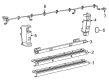 Ram ProMaster 1500 Bumper Diagram - 5MK59JXWAB