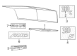 2022 Chrysler 300 Emblem Diagram - 68496079AA