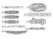 Jeep Cherokee Emblem Diagram - 68418945AB
