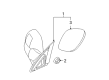 Dodge Ram 1500 Car Mirror Diagram - 68060203AF