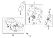 2002 Chrysler Sebring Seat Cushion Diagram - MR457679
