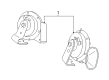 Chrysler Aspen Horn Diagram - 5026461AB