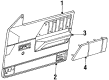 Dodge Dakota Weather Strip Diagram - 4637558
