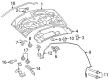Dodge Hood Latch Diagram - 4589828AA