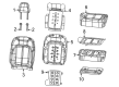 Jeep Grand Cherokee L Seat Cover Diagram - 7RV11TX7AA