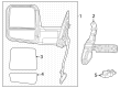2025 Ram 3500 Car Mirror Diagram - 68661778AB