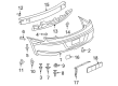 Dodge Avenger Bumper Diagram - 68004623AB