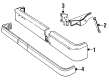 1992 Dodge Dakota Bumper Diagram - 4482850