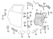 Jeep Cherokee Door Latch Assembly Diagram - 68466963AA