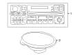 2002 Chrysler PT Cruiser Car Speakers Diagram - 4672552AA