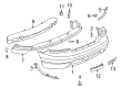 2008 Dodge Viper Bumper Diagram - 5029155AD