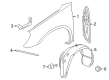 2009 Chrysler Sebring Fender Diagram - 5074402AE
