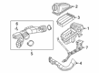 2018 Jeep Wrangler Air Intake Coupling Diagram - 68257027AD