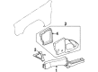 Jeep Cherokee Battery Tray Diagram - 55015210
