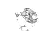 Dodge Stratus Air Filter Box Diagram - 5159156AA
