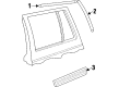 Jeep Cherokee Door Moldings Diagram - 5EM58TZZAE