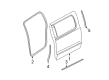 2001 Dodge Dakota Weather Strip Diagram - 55362046AD