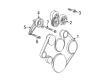 Jeep A/C Idler Pulley Diagram - 68211444AA