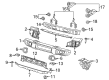 Jeep Wrangler Bumper Diagram - 6BU41RXFAC