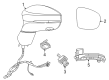Chrysler Pacifica Car Mirror Diagram - 6XP291AUAC