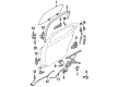Dodge Stratus Rear Door Striker Diagram - 4814385AB